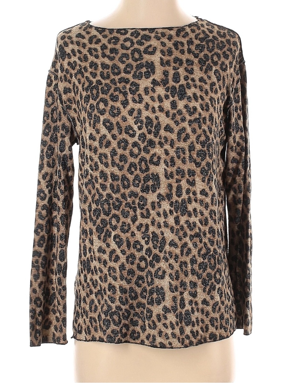 Zara Leopard Print Longsleeve Top Sz. S
